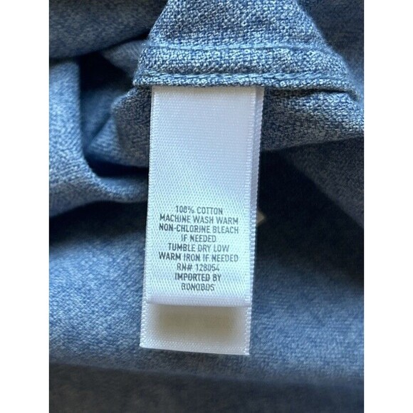 Bonobos Button Down Mens Sz M Blue Shirt Slim Fit Long Sleeve Collared Casual - Picture 5 of 5